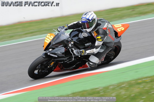 2009-05-09 Monza 3284 Superstock 600 - Free Practice - Bogdan Vrajitoru - Yamaha YZF R6